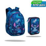 РАНЕЦ СО ПОЛН НЕСЕСЕР COOLPACK СЕТ 1 - STITCH BLUE